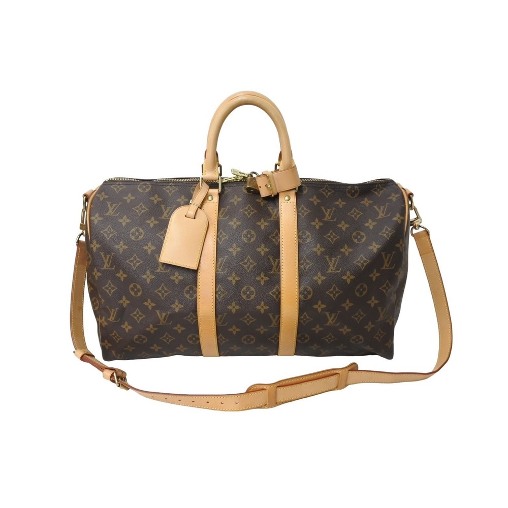 Louis Vuitton Keepall Bandouliere Bag Monogram Brown